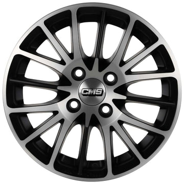 CMS-456-03 6.0x14" -4x100 ET35 67.2 Diamond Matt Black Jant (4 Adet)